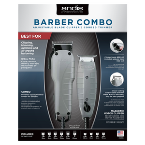 ANDIS Professional Barber Combo Clipper and Trimmer - CL-66325