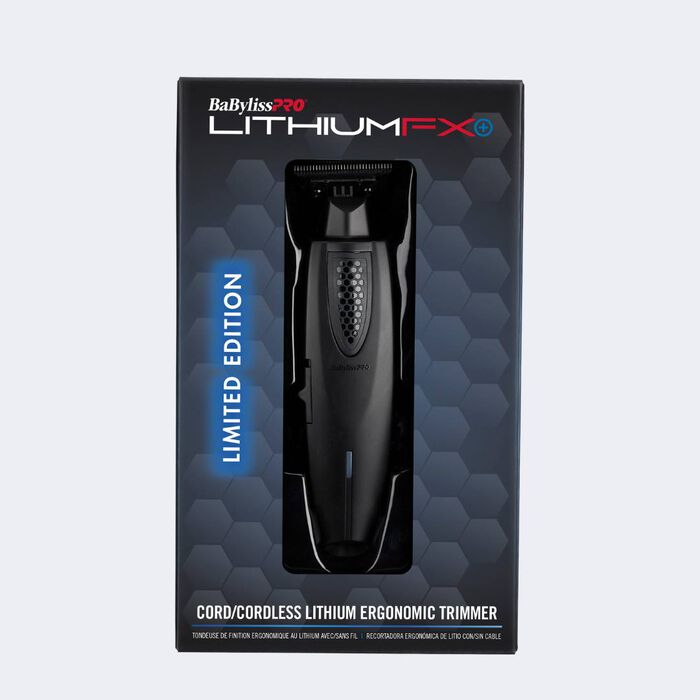 BaBylissPRO LithiumFX+ Matte Black Cord/Cordless Ergonomic Trimmer FX773NMB