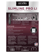 Load image into Gallery viewer, Andis Slimline® Pro Li T-Blade Trimmer Cordless Black AN32475 D-8
